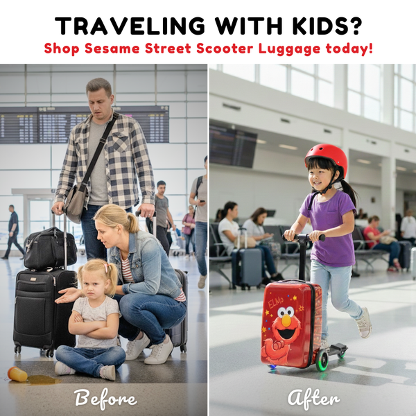 Abby Cadabby 4-in-1 Detachable Scooter Luggage