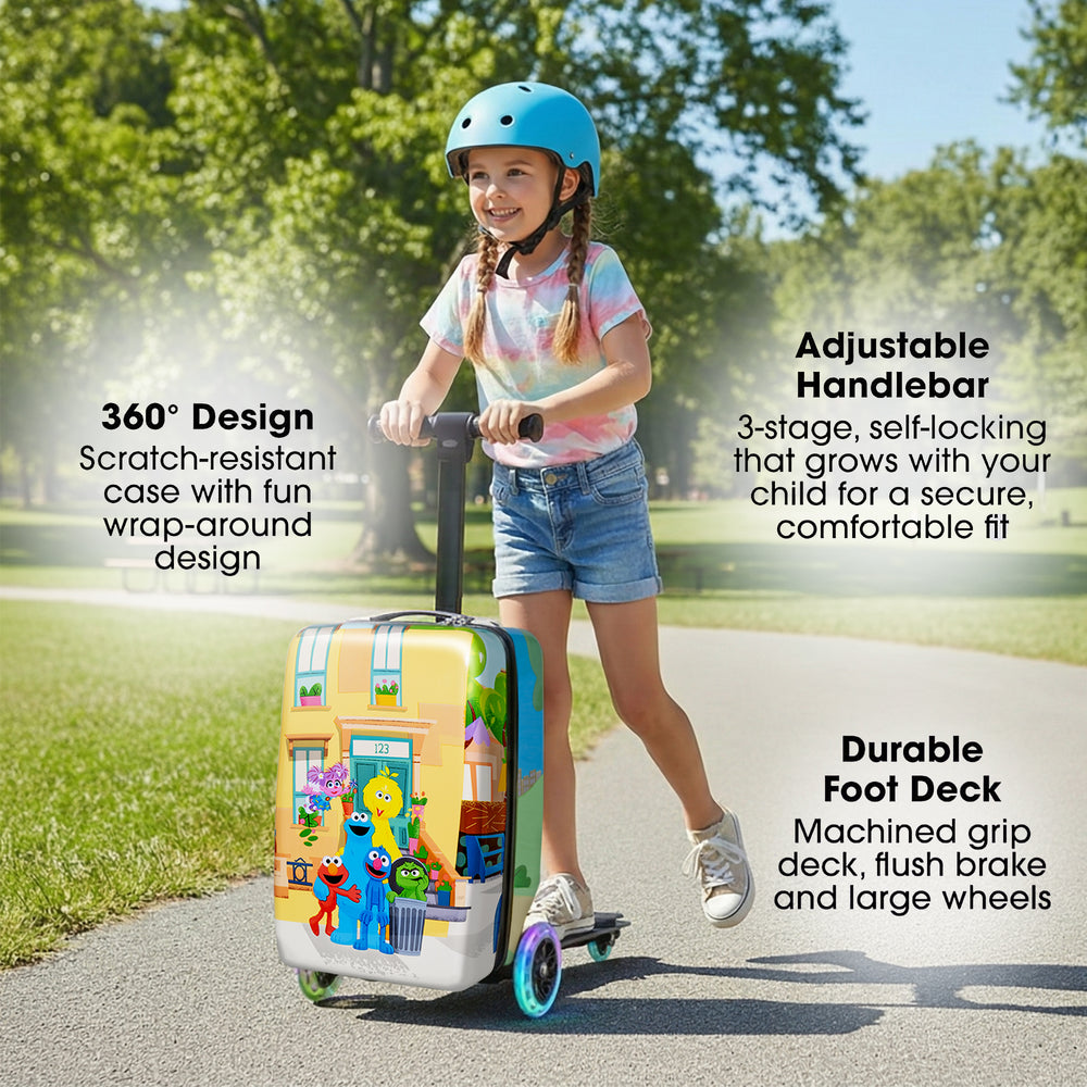 Sesame Street Gang Detachable Scooter Luggage