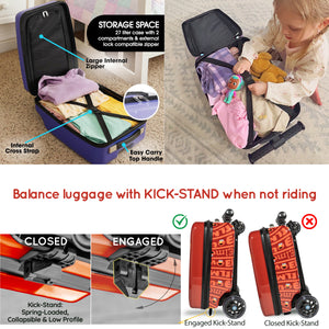 Elmo 4-in-1 Detachable Scooter Luggage