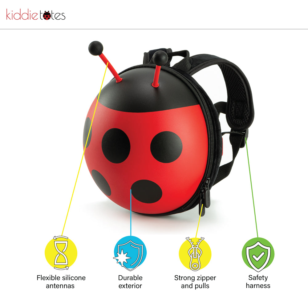 Mini Ladybug Backpack with Safety Harness