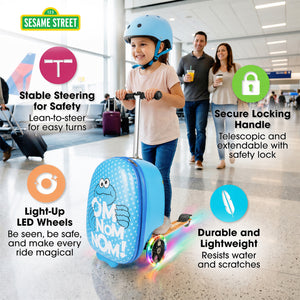 Sesame Street Cookie Monster Pack N' Go Scooter