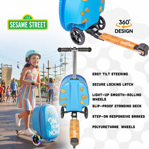 Sesame Street Cookie Monster Pack N' Go Scooter