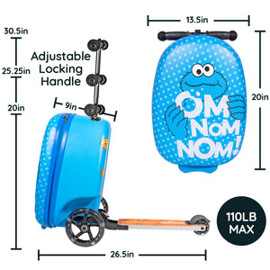 Sesame Street Cookie Monster Pack N' Go Scooter