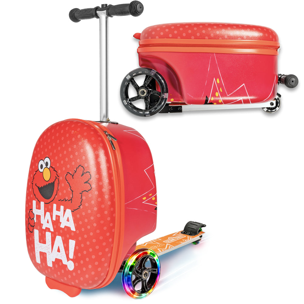 Elmo Kids Carry-On Scooter Luggage