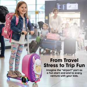 Llama Kids Carry-On Scooter Luggage