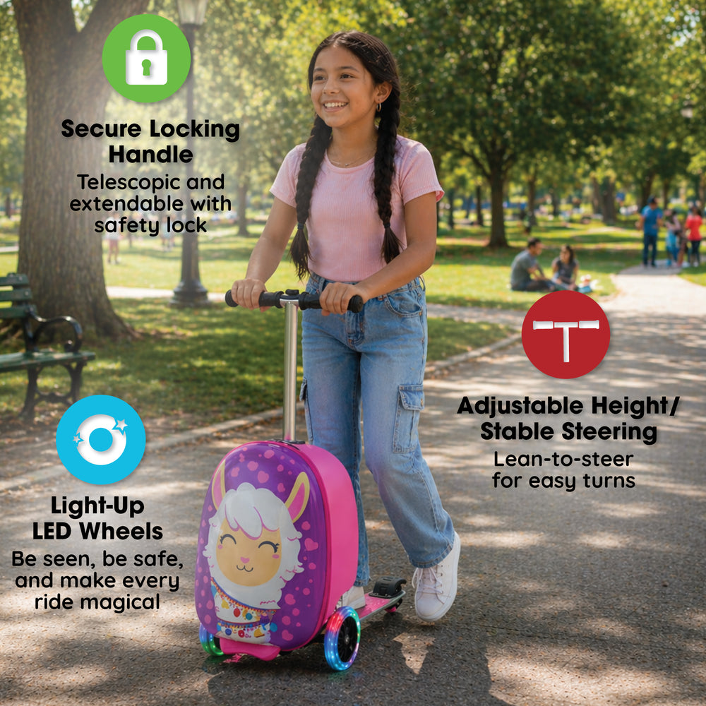 Llama Kids Carry-On Scooter Luggage