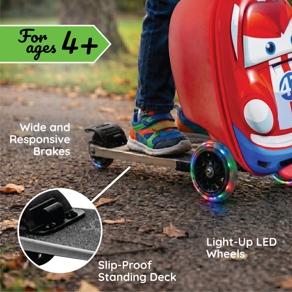 Race Car Kids Carry-On Scooter Luggage