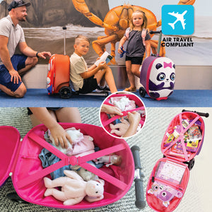 Panda Kids Carry-On Scooter Luggage