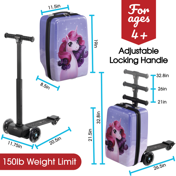 Unicorn Detachable Scooter Luggage