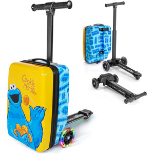 Cookie Monster 4-in-1 Detachable Scooter Luggage