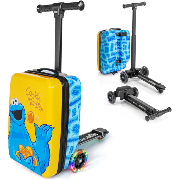 Cookie Monster 4-in-1 Detachable Scooter Luggage