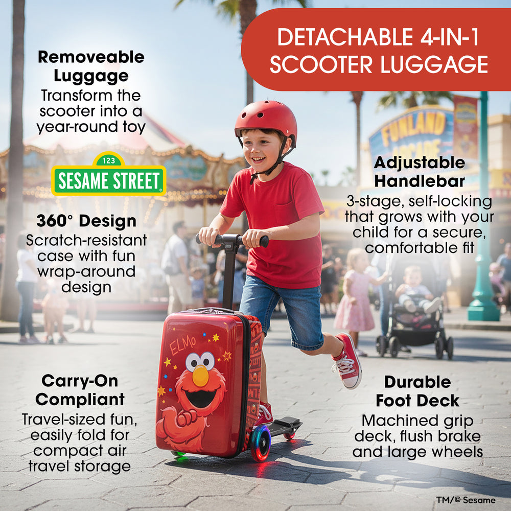 Elmo 4-in-1 Detachable Scooter Luggage