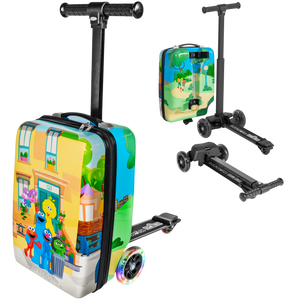 Sesame Street Gang 4-in-1 Detachable Scooter Luggage