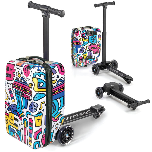 Graffiti Detachable Scooter Luggage