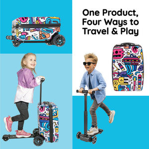 Graffiti Detachable Scooter Luggage