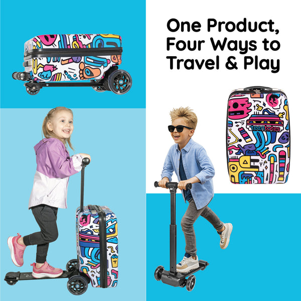 Graffiti Detachable Scooter Luggage
